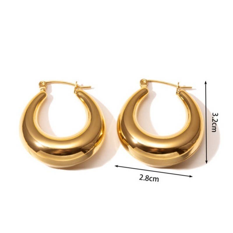 Chunky Hoop Earrings