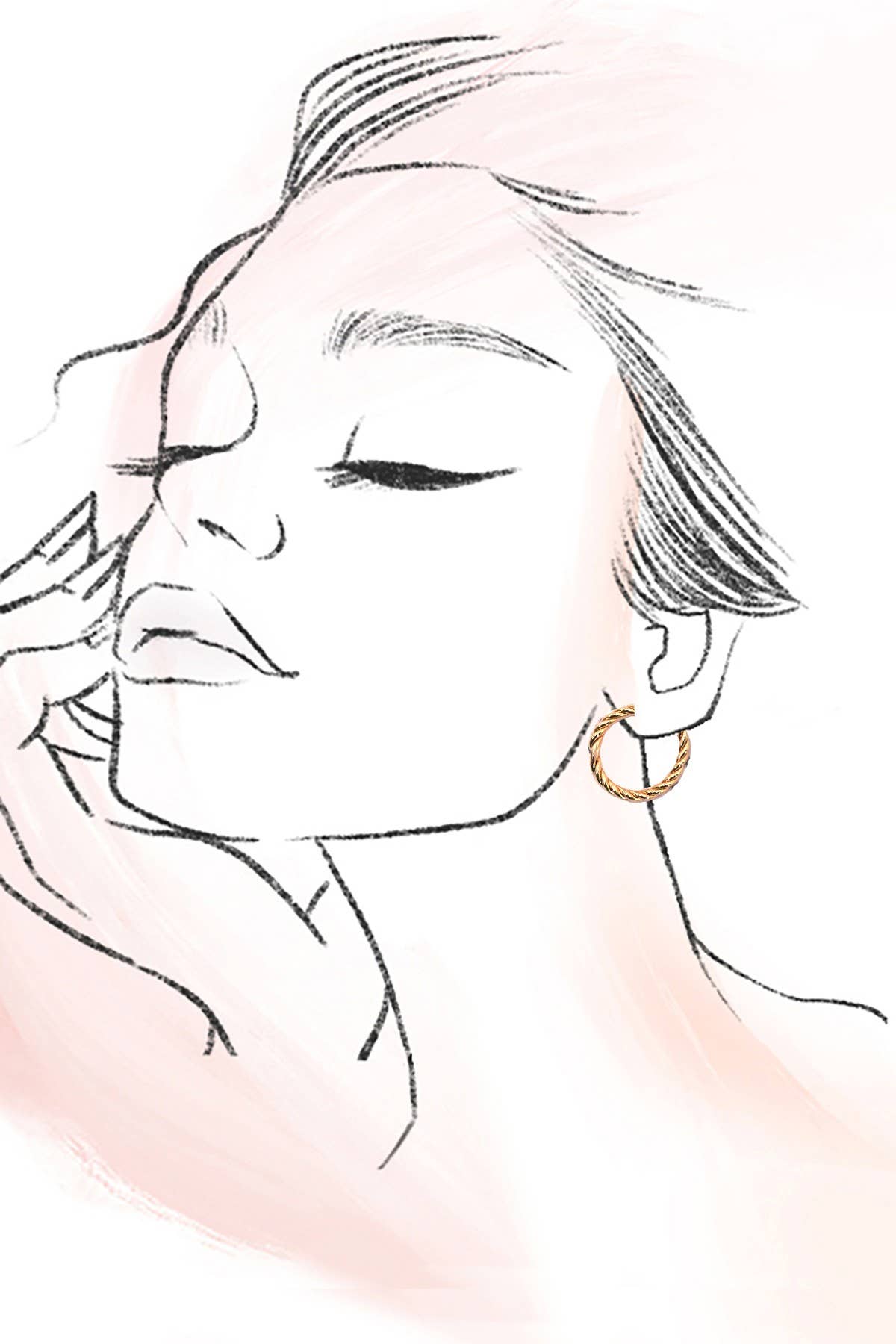 Twisted Rope Hoops