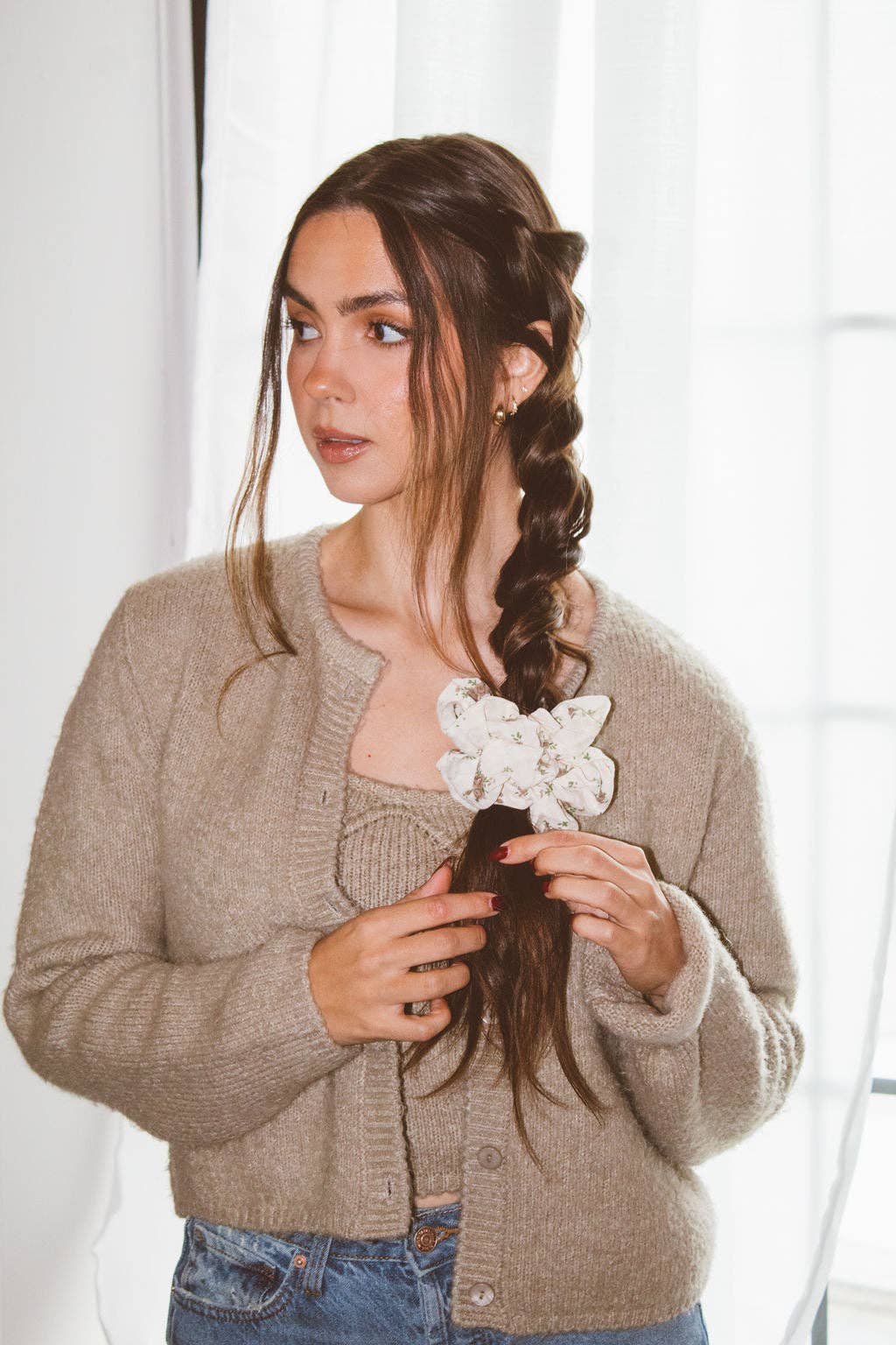 Floral Jumbo Scrunchie