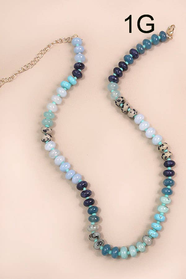 Agate Beaded Necklace