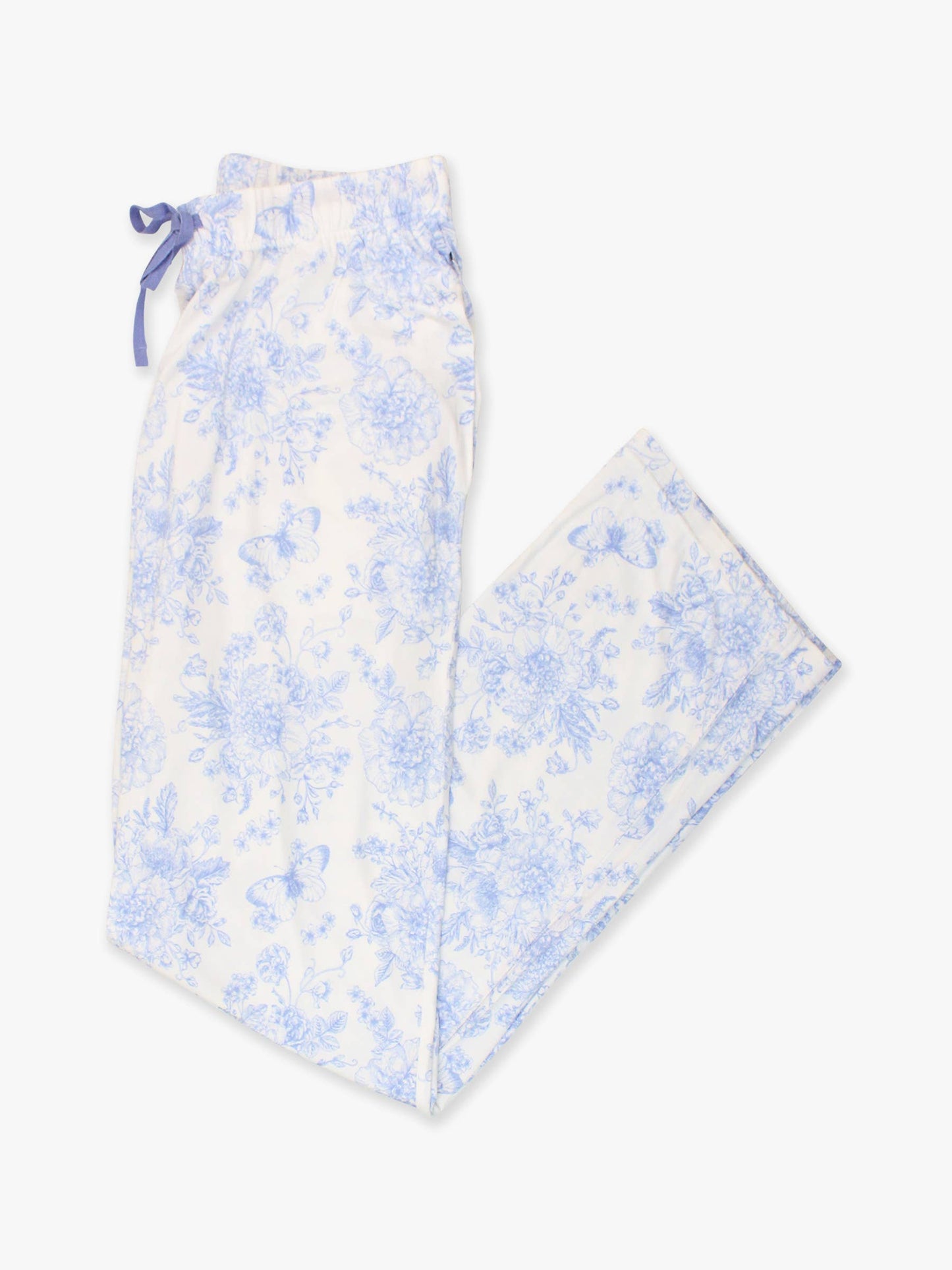 Blue Toile Pajama Pants for Mom