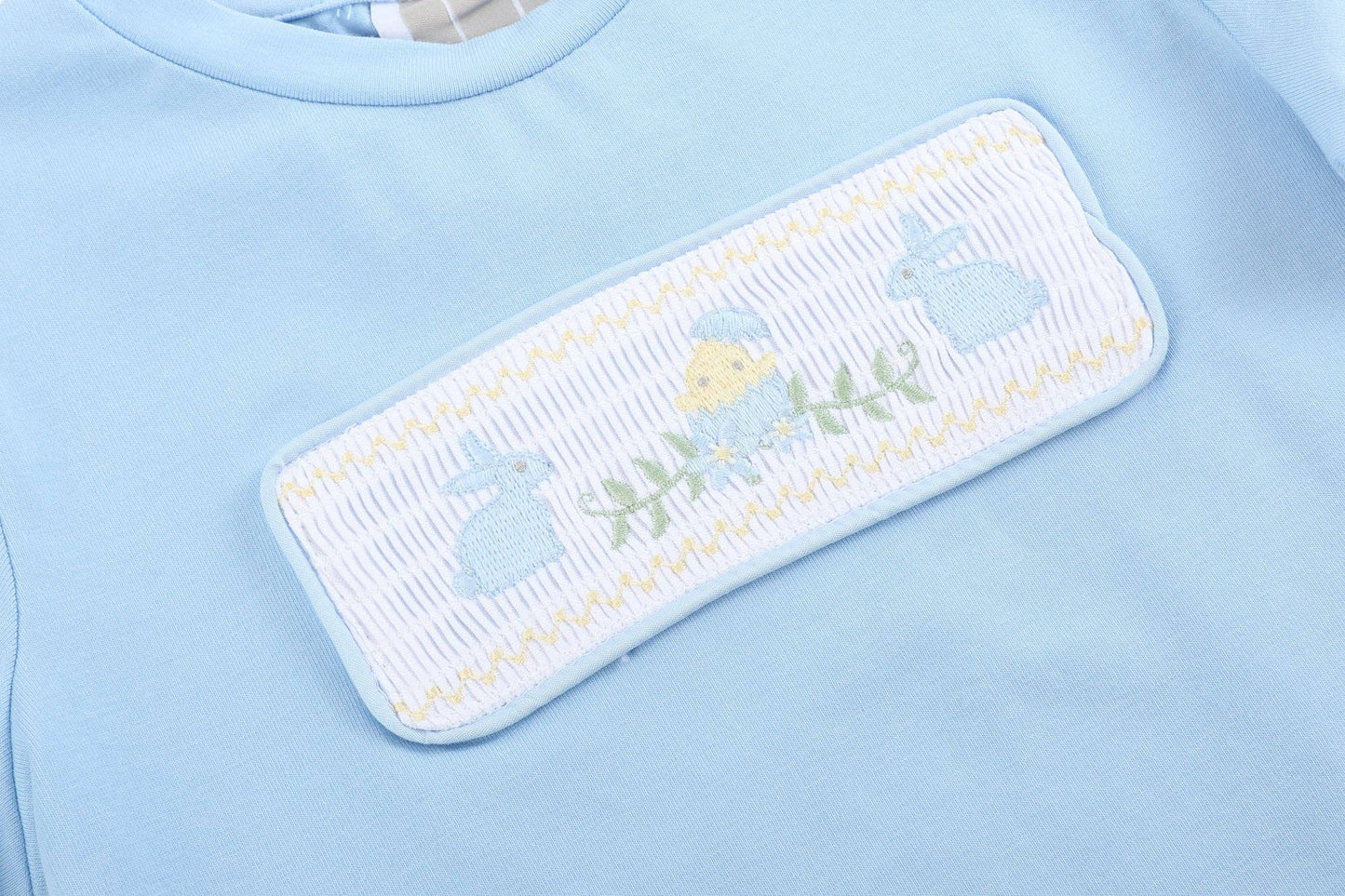 Blue Easter Smocked T-Shirt and Shorts Set