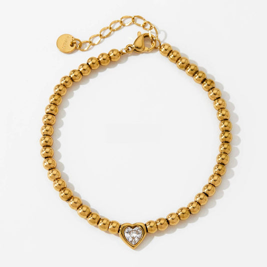Heart Beaded Bracelet