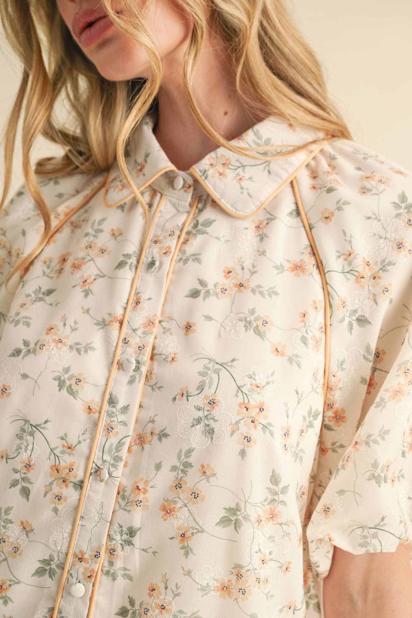 Button Down Floral Dress