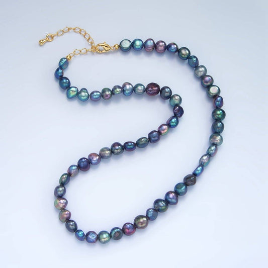 Blue Freshwater Pearl Necklace