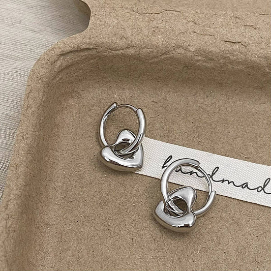 Heart Charm Earrings
