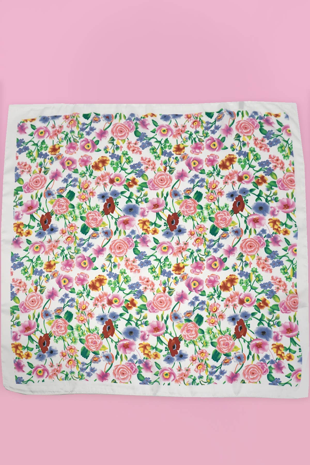Floral Print Bandana Scarf