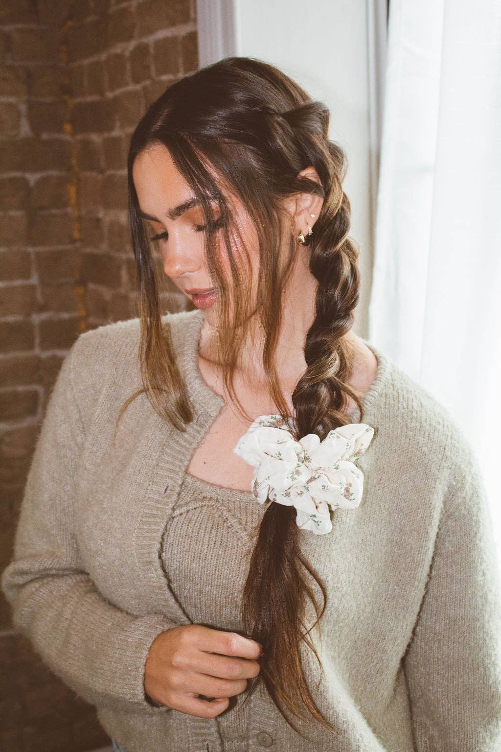 Floral Jumbo Scrunchie
