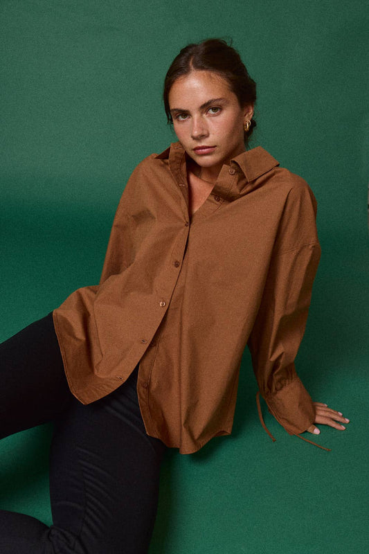 Oversized Button-Down Shirt