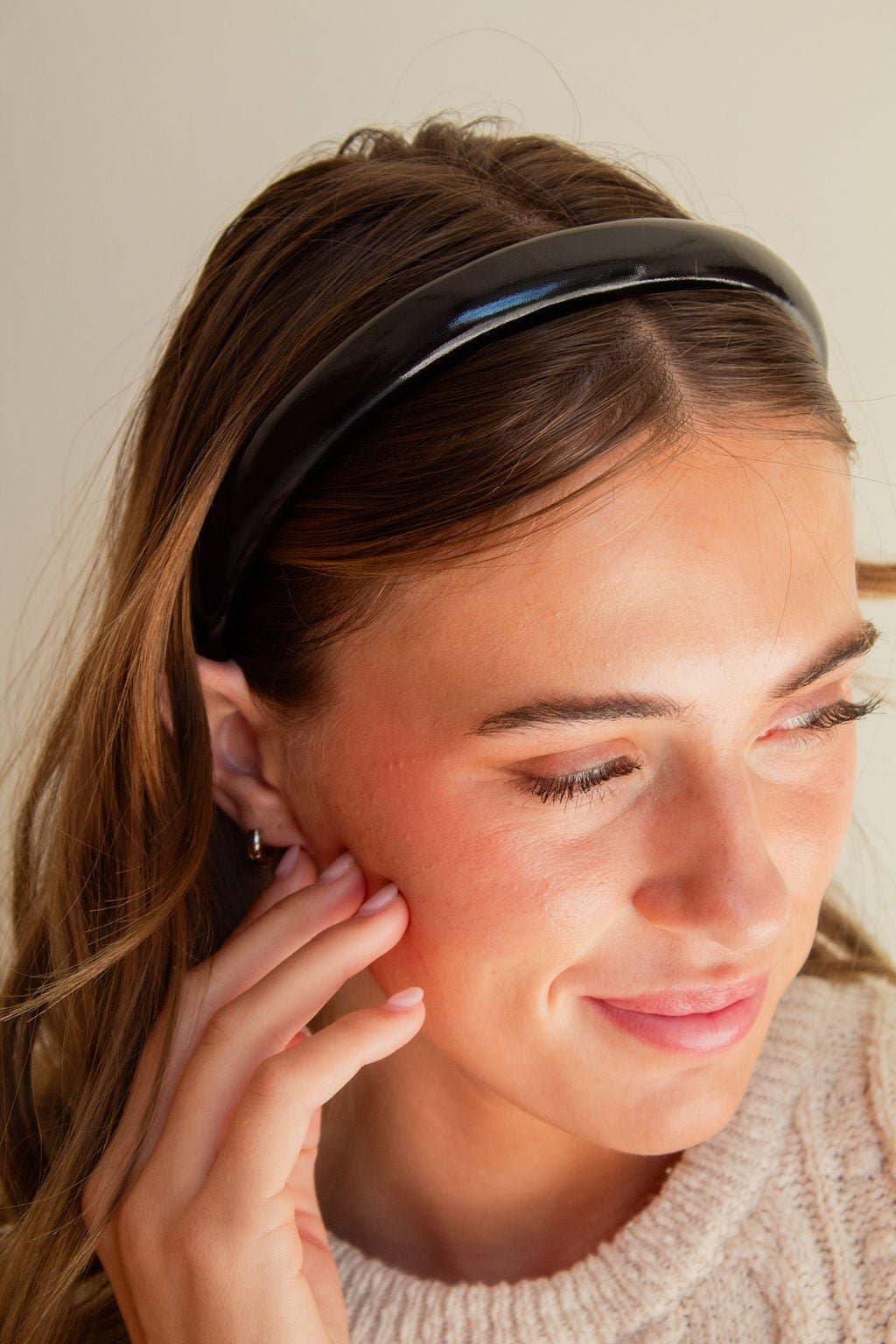 Glossy Leather Headband