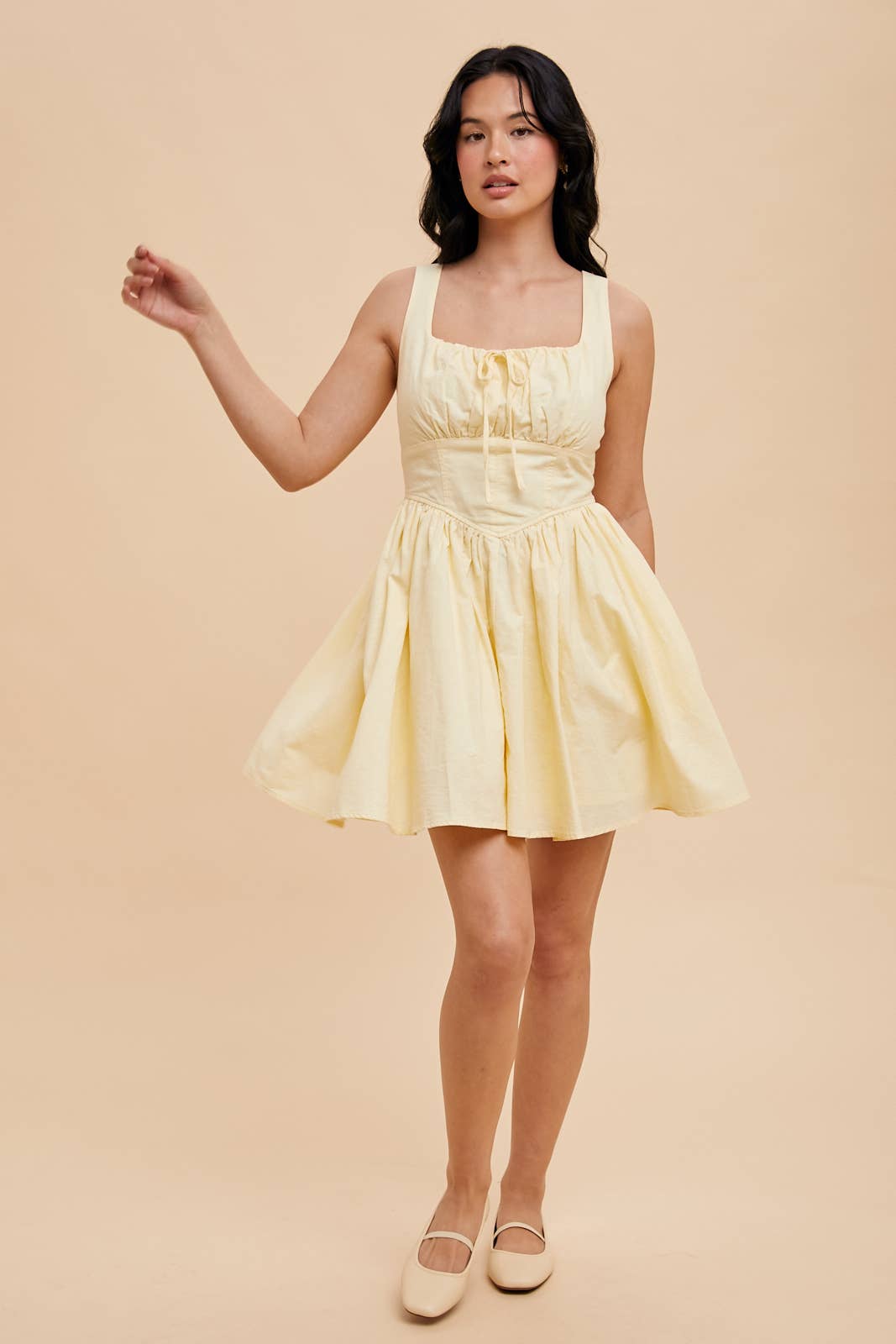 Linen Flared Dress