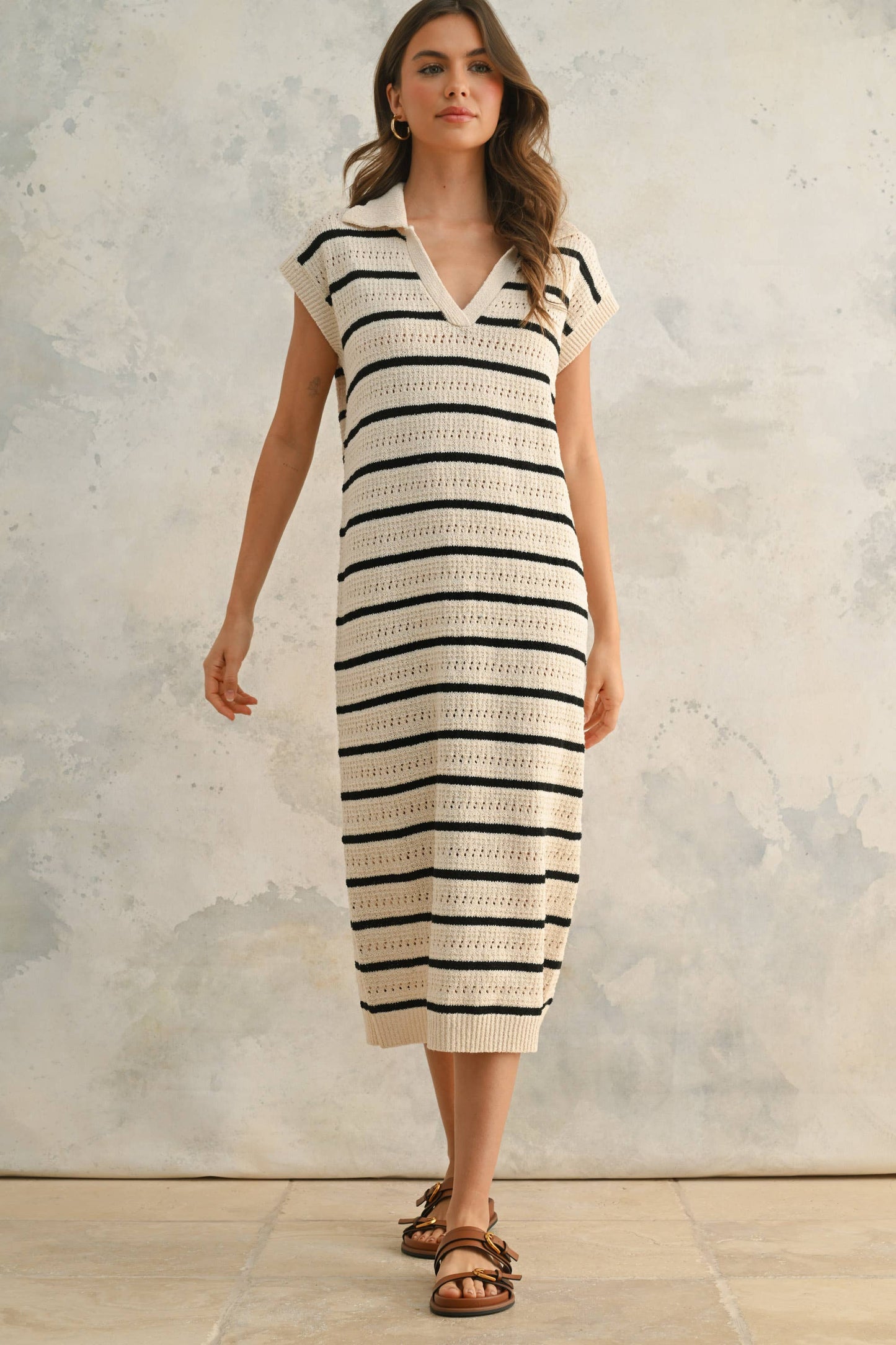 Crocheted Collared Dress