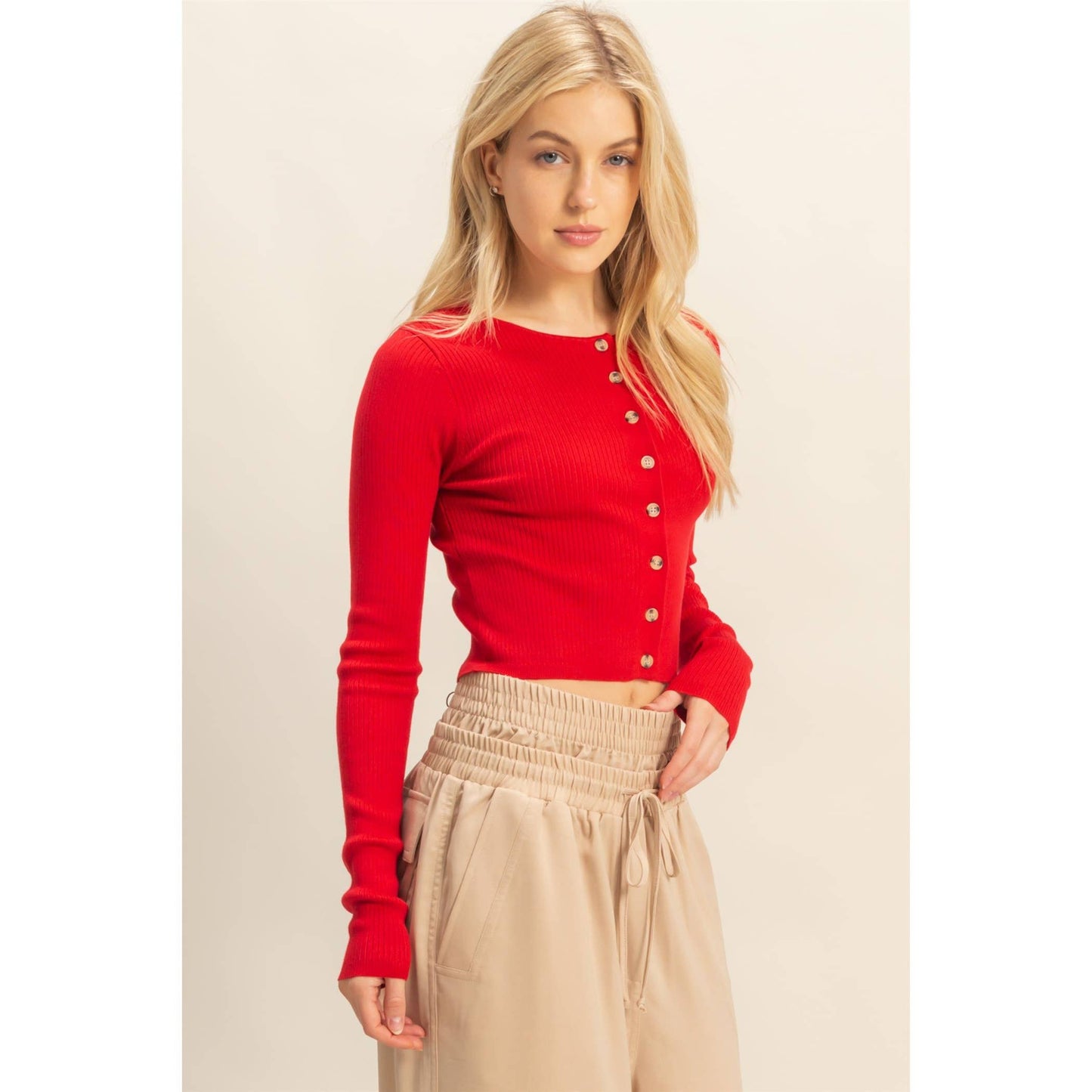 Mona Ribbed Knit Cardigan
