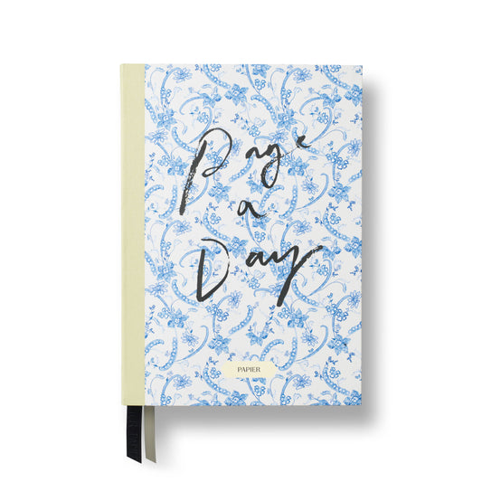 Scripted Floral Undated Page a Day Softcover Planner