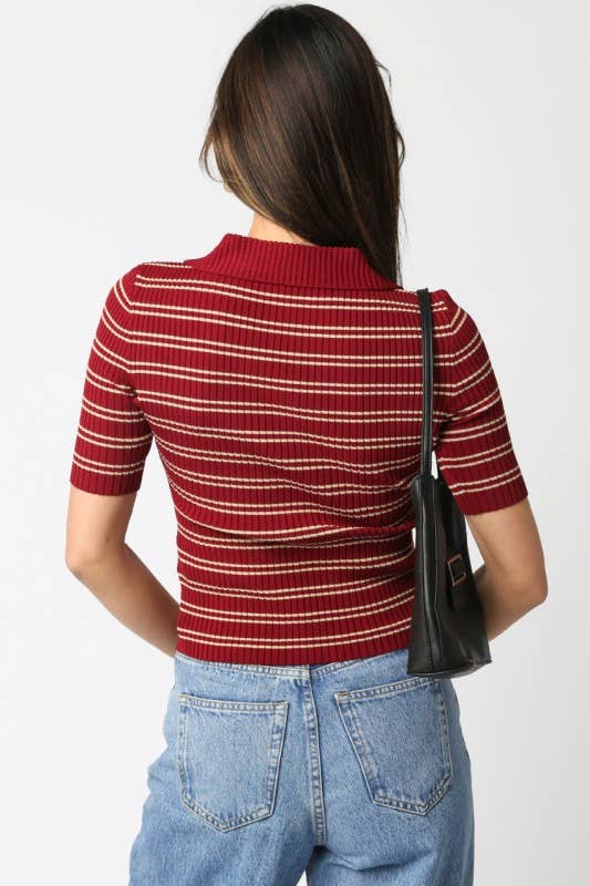 Ina Stripe Knit Top | Multiple Variants