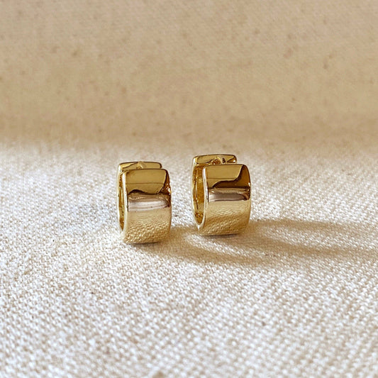 Gold Chunky Hoop Earrings
