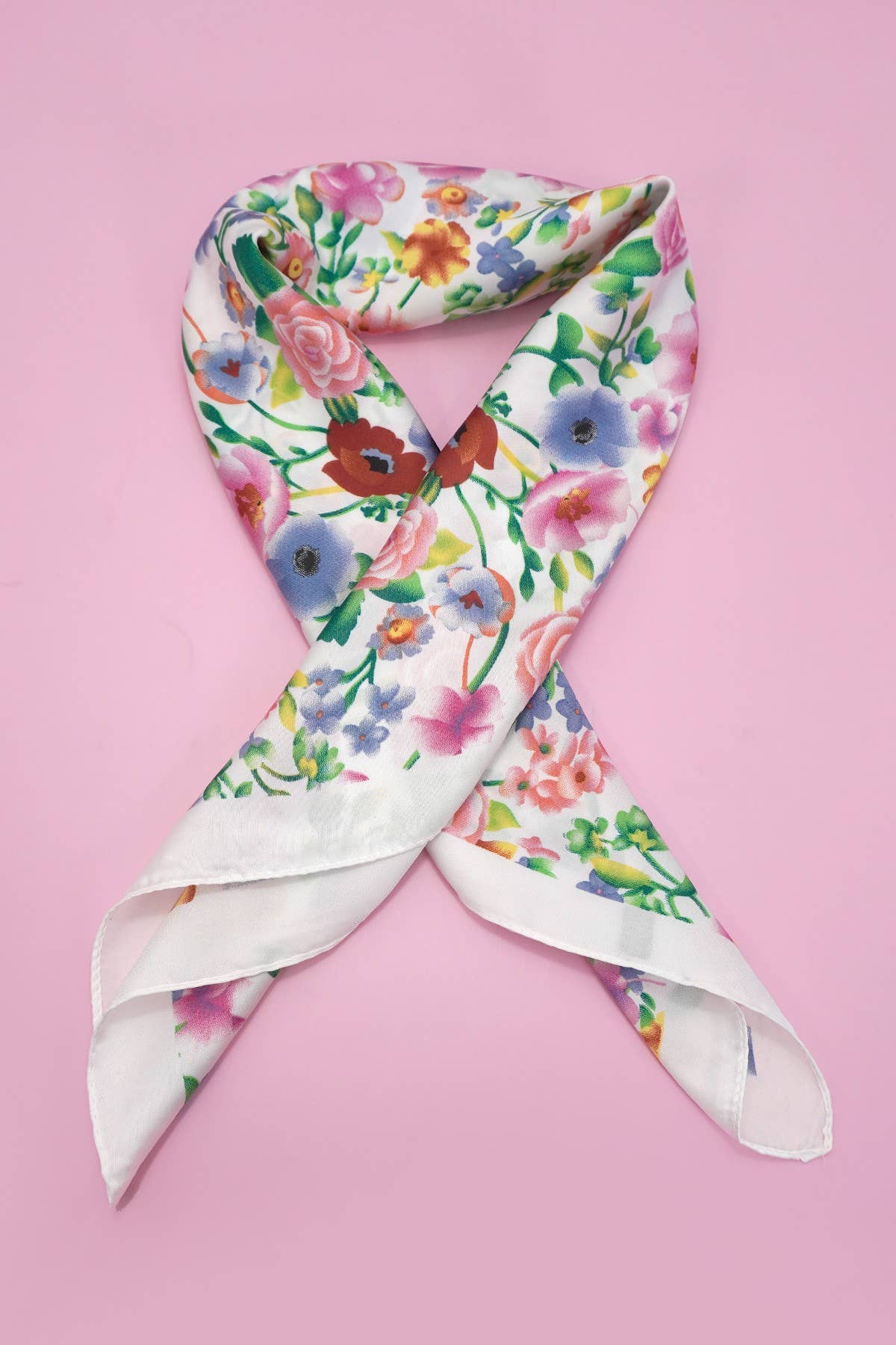 Floral Print Bandana Scarf