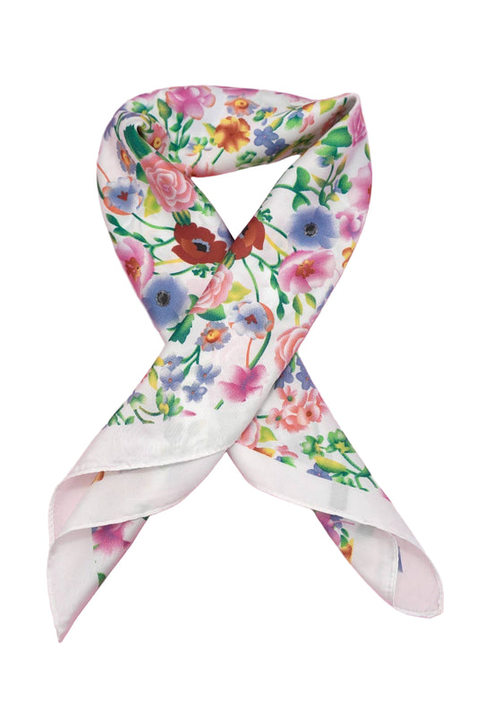Floral Print Bandana Scarf