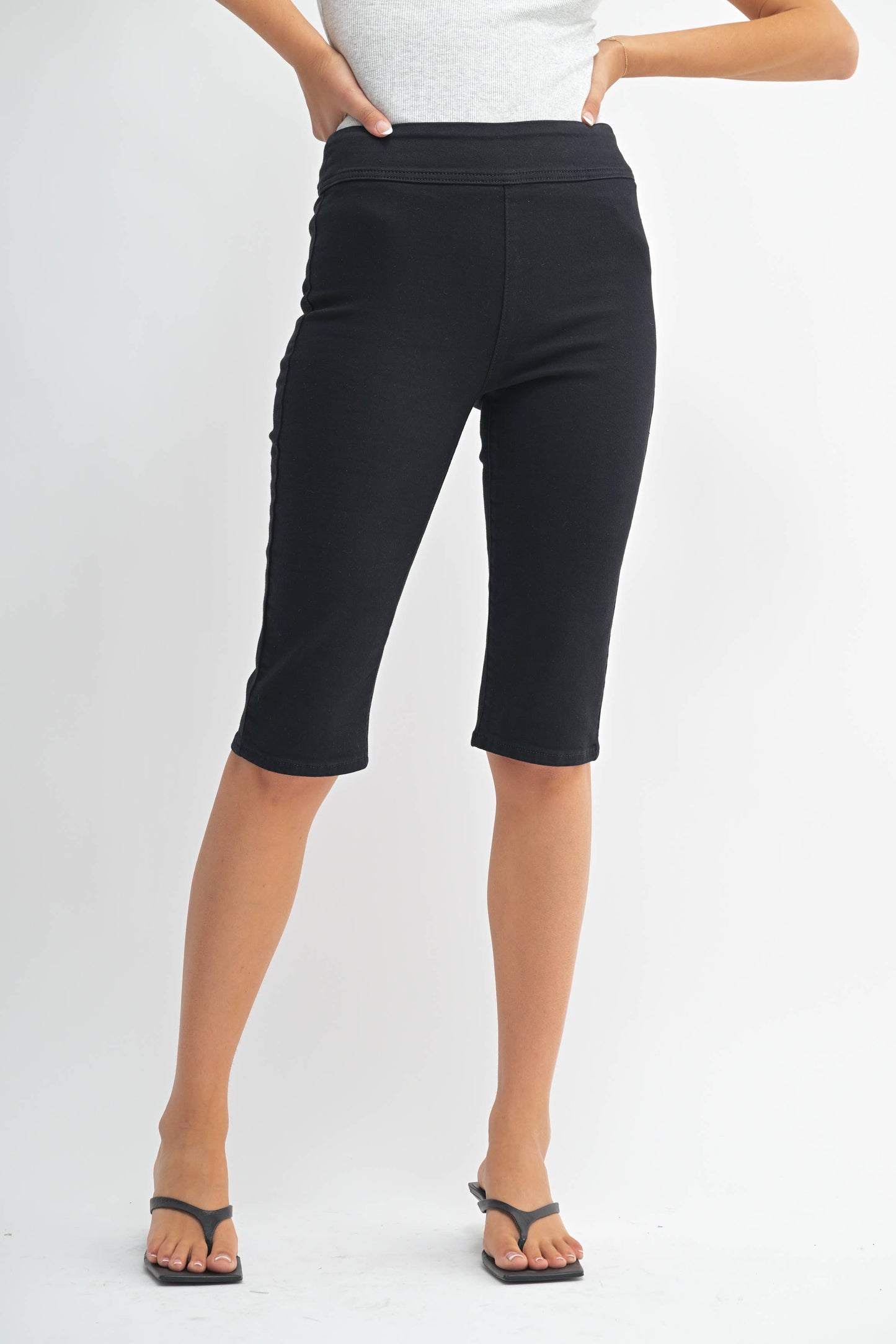 Black Skinny Capris