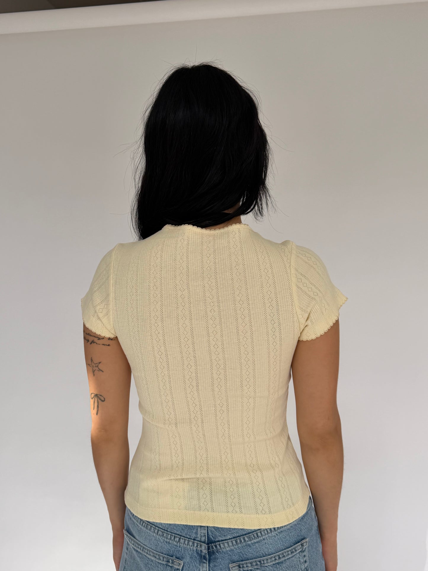 Karla Keyhole Ribbon Top