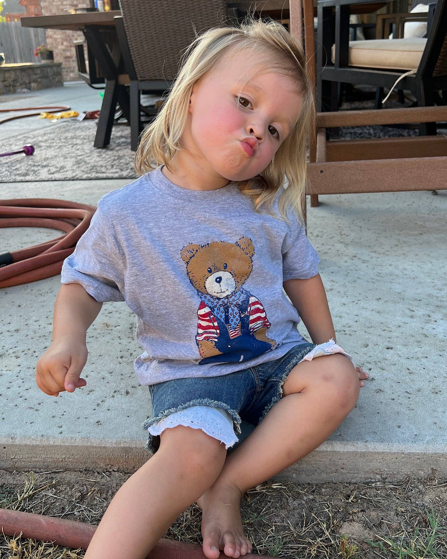 All American Bear Tee