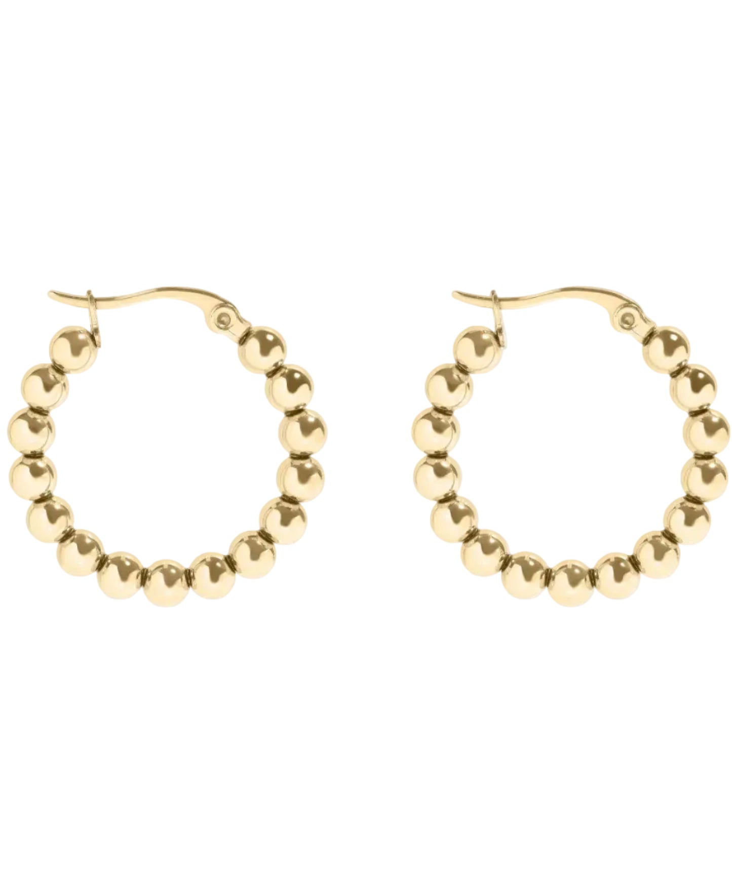 Bead Hoop Earrings