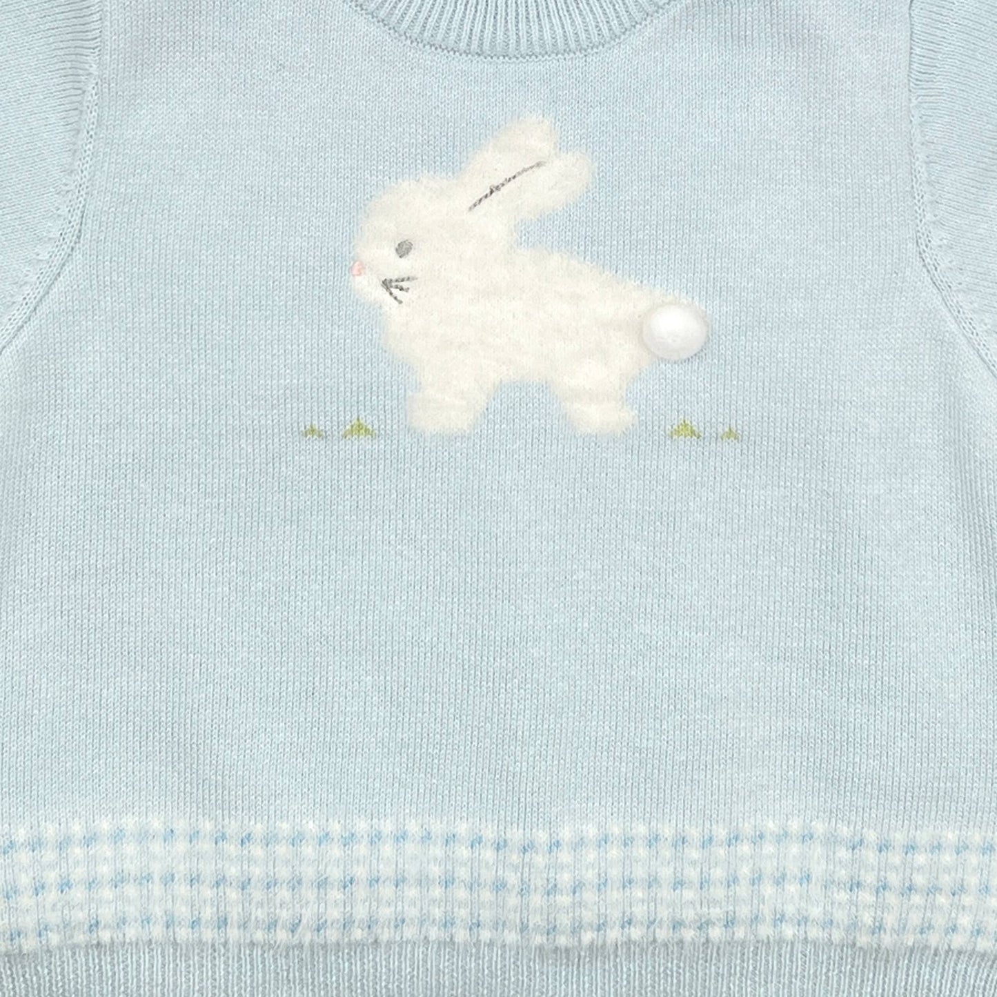 Fuzzy Bunny Blue Sweater