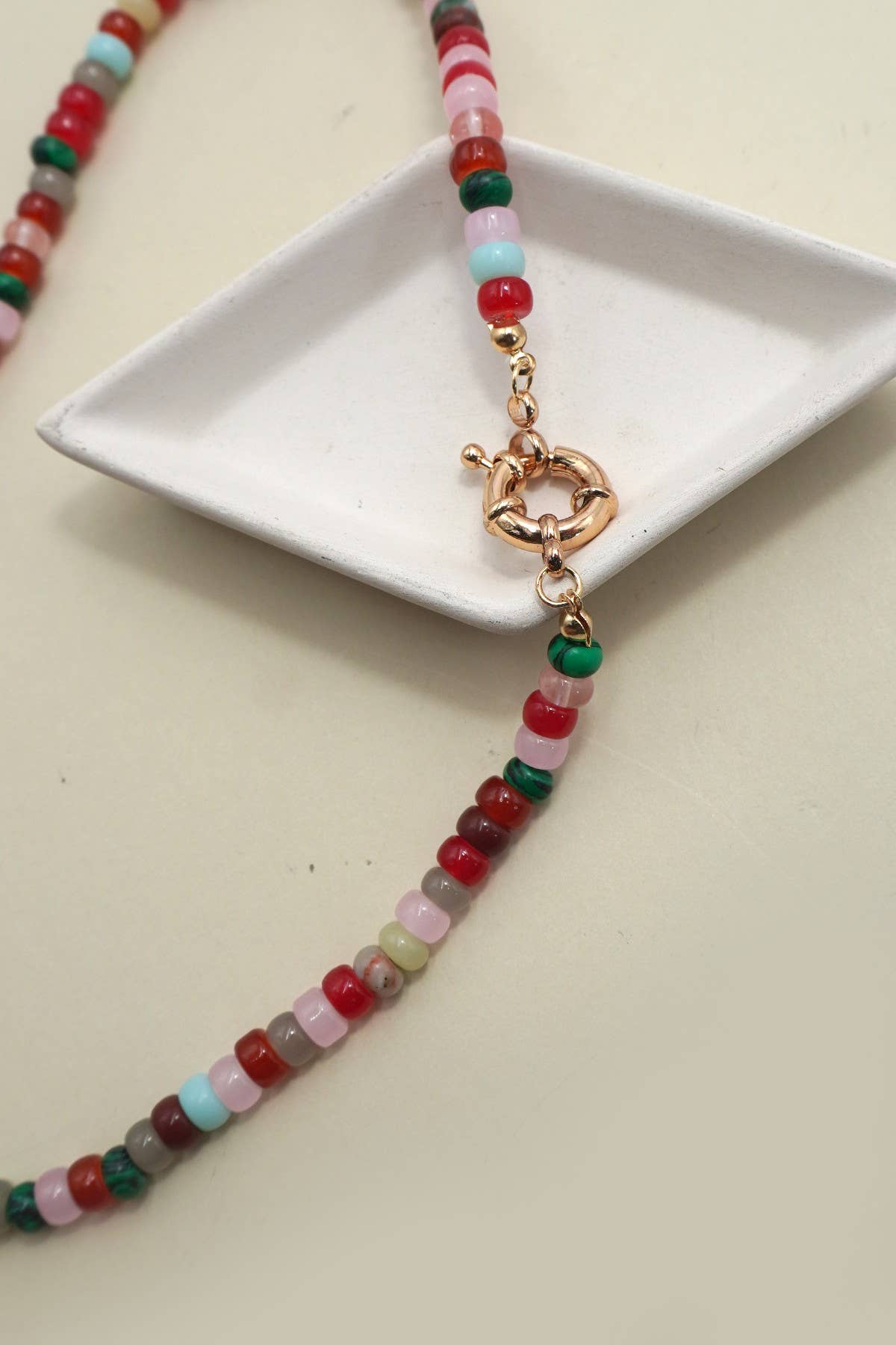 Clasp Beaded Necklace