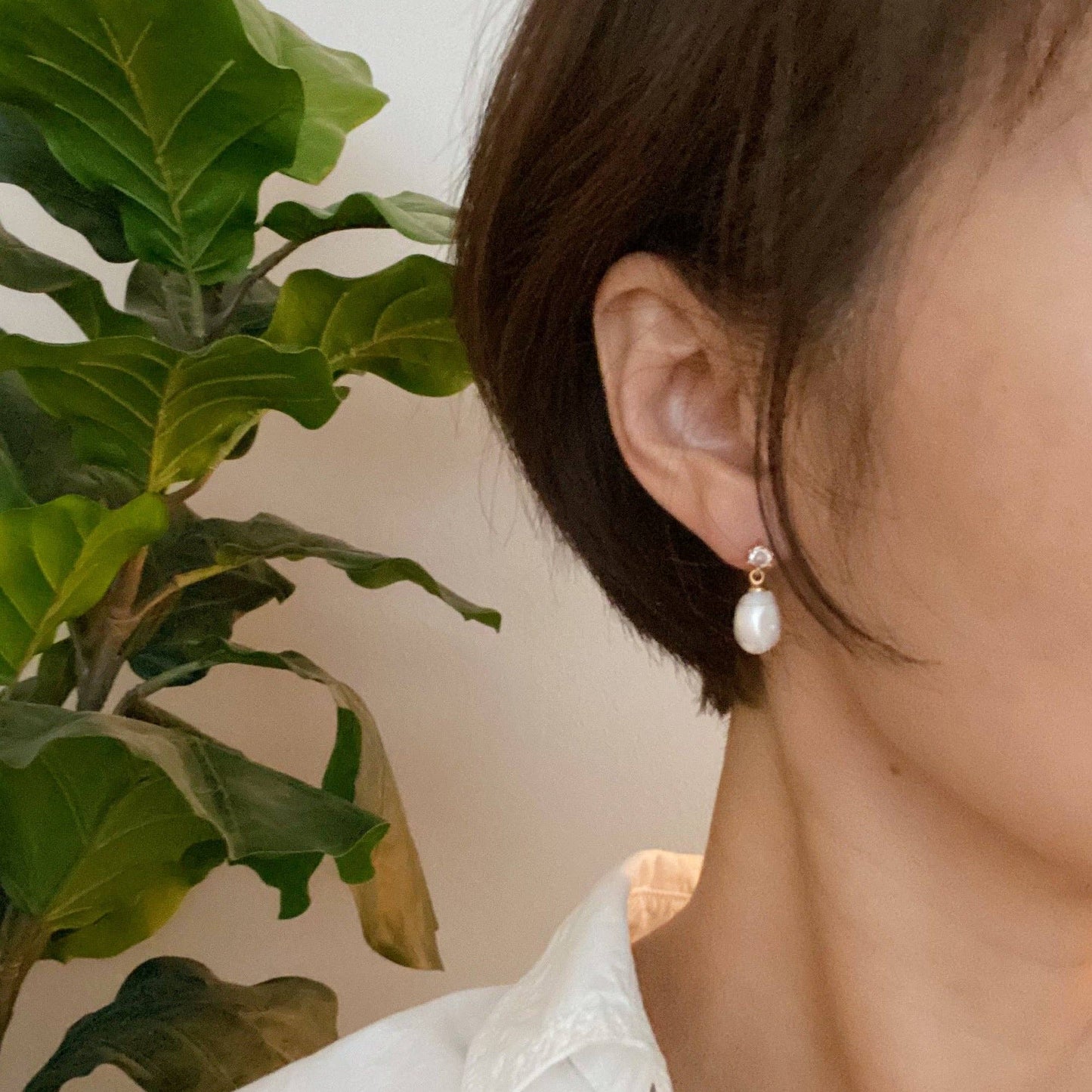 Pearl Dangle Earrings