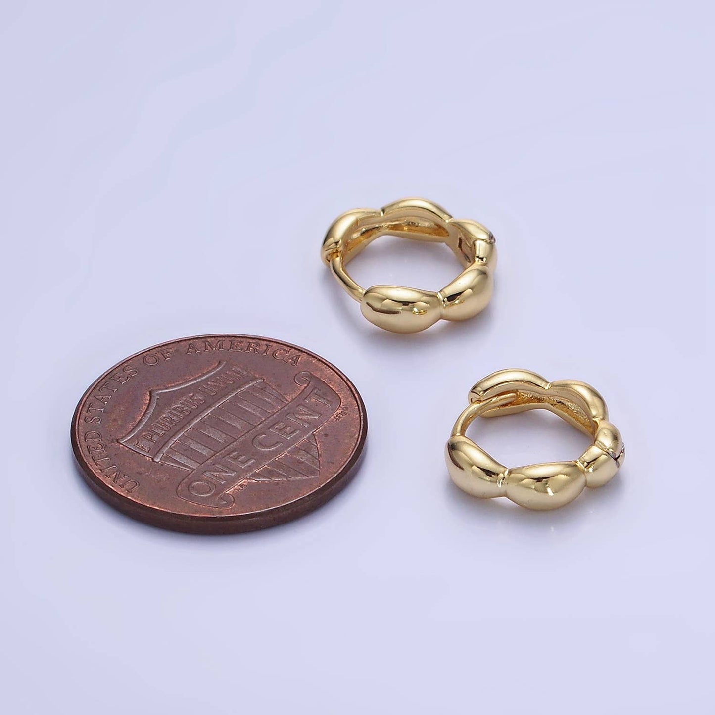 Bubble Huggie Earrings
