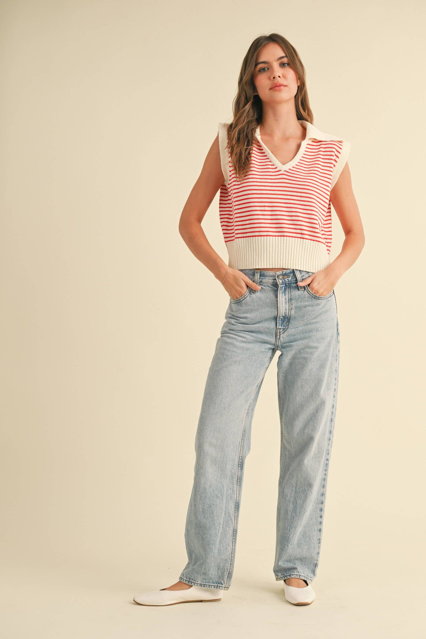 Striped Sweater Vest