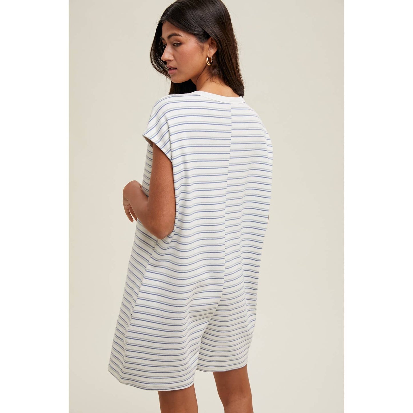 Striped Knit Romper