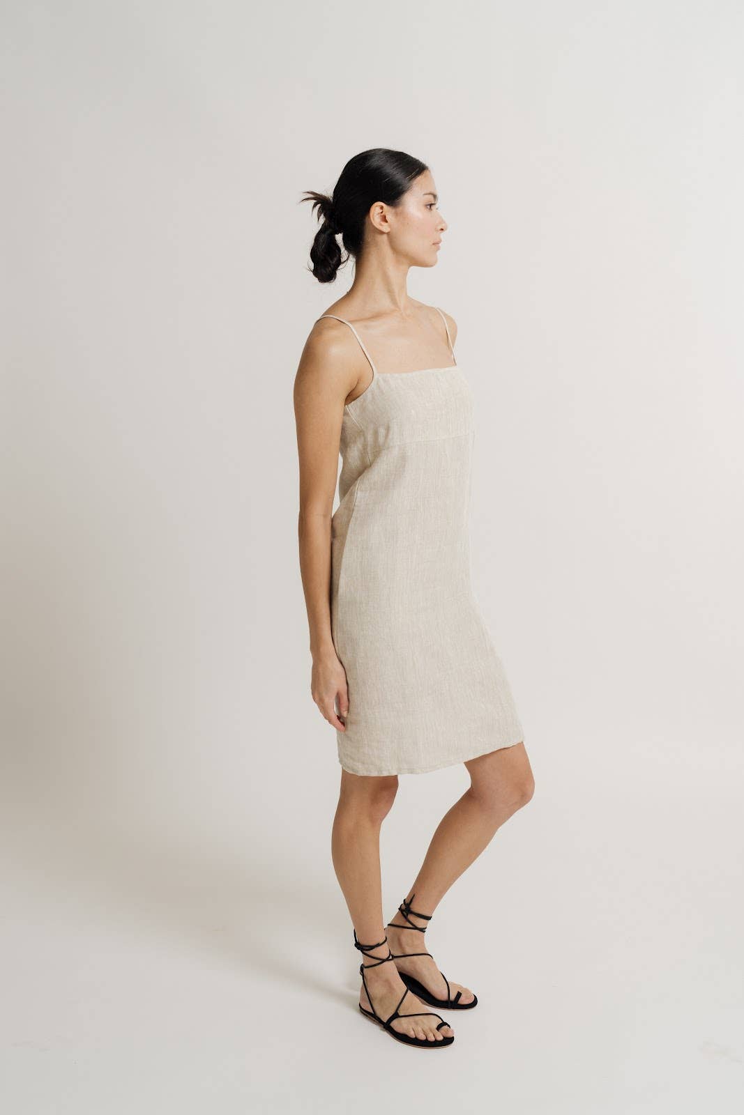 Organic Linen Mini Dress | Laude the Label at Darcy Apparel Organic Linen Mini Dress | Laude the Label at Darcy Apparel