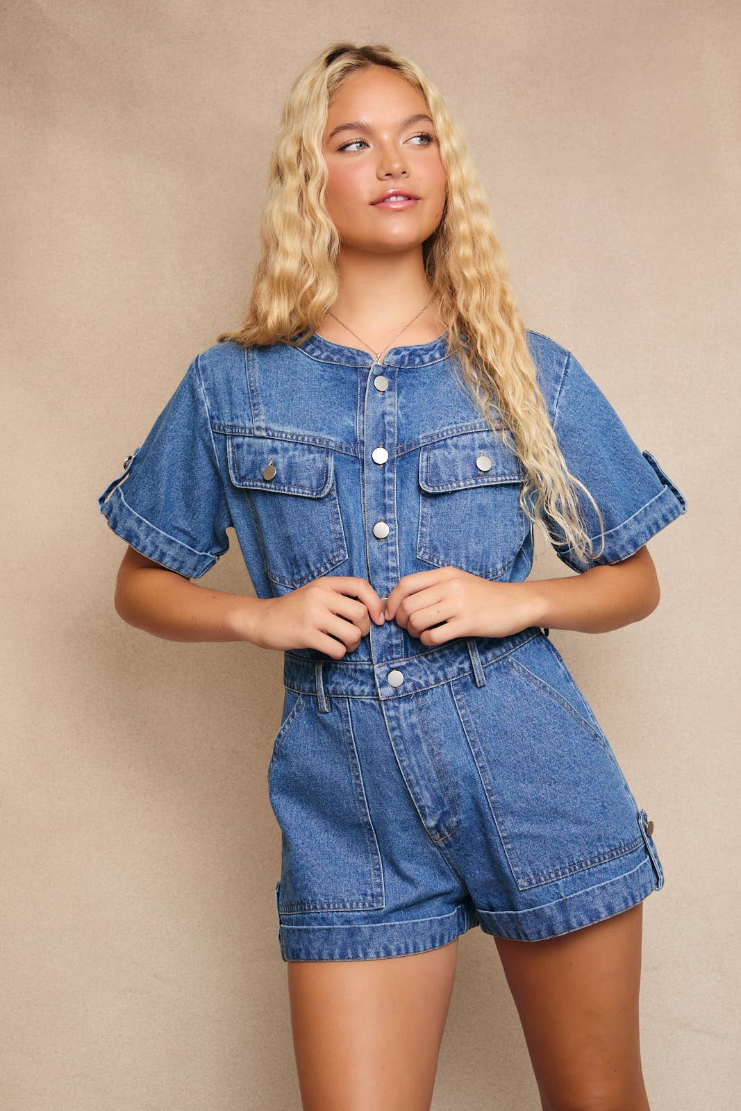 Denim Shortalls