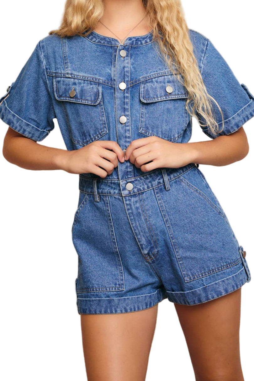 Denim Shortalls