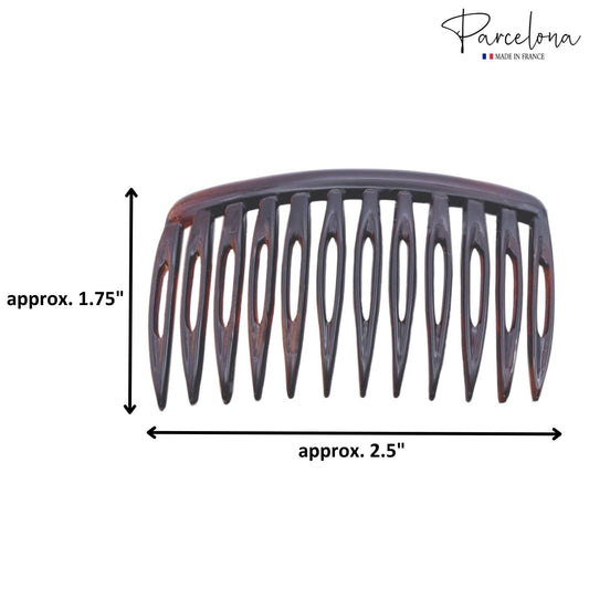 French Compact Curved Side Hair Combs (Small)