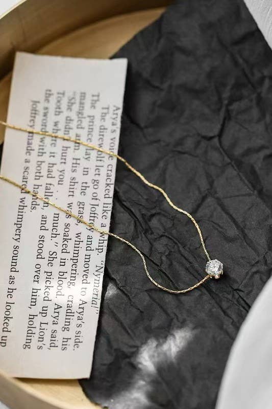 Dainty Rhinestone Necklace