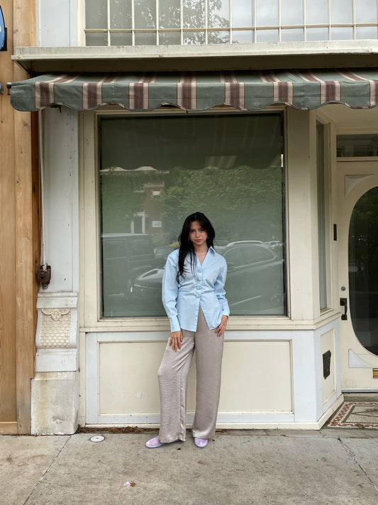 Rosette Button Up Shirt