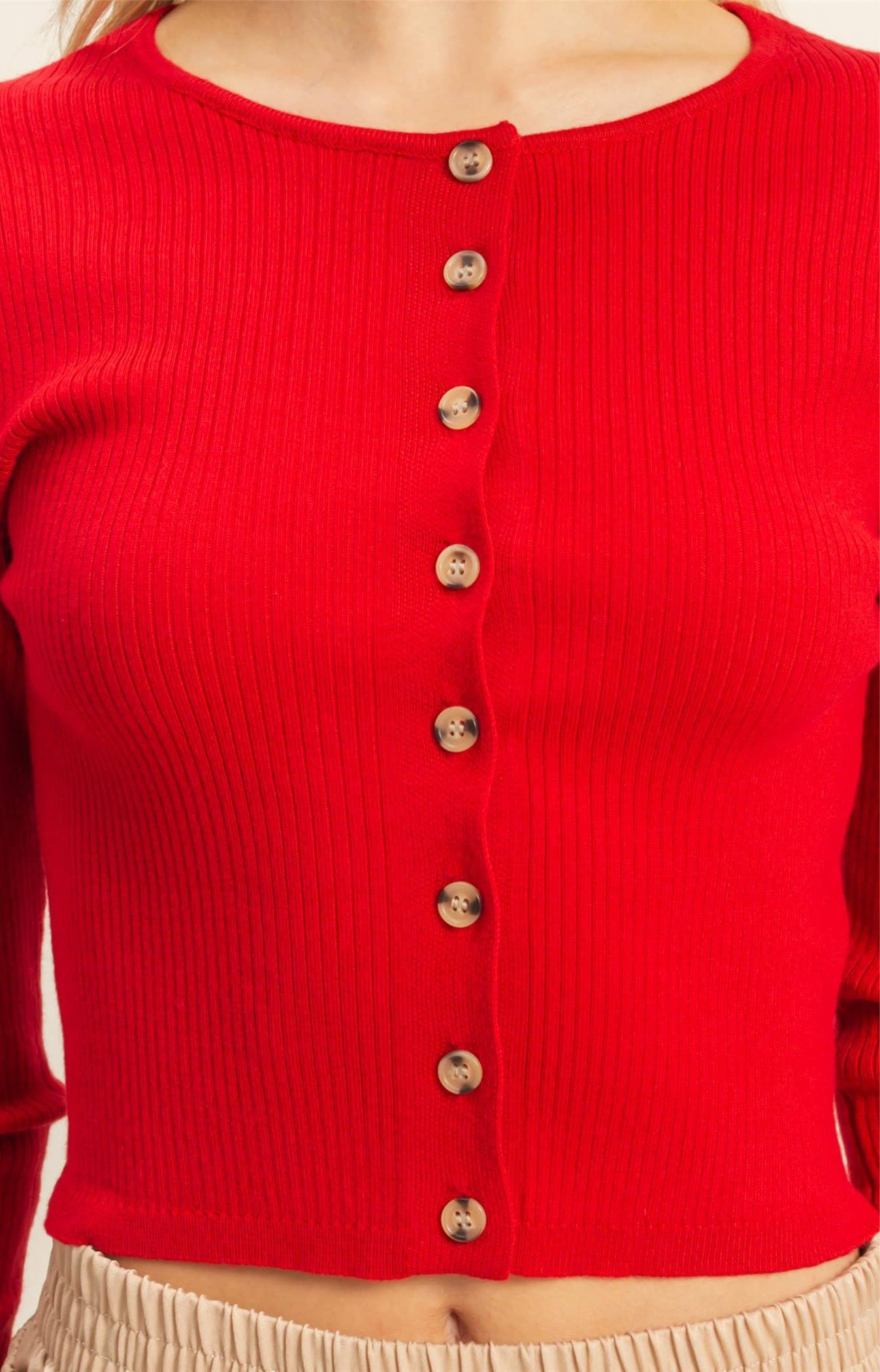 Mona Ribbed Knit Cardigan
