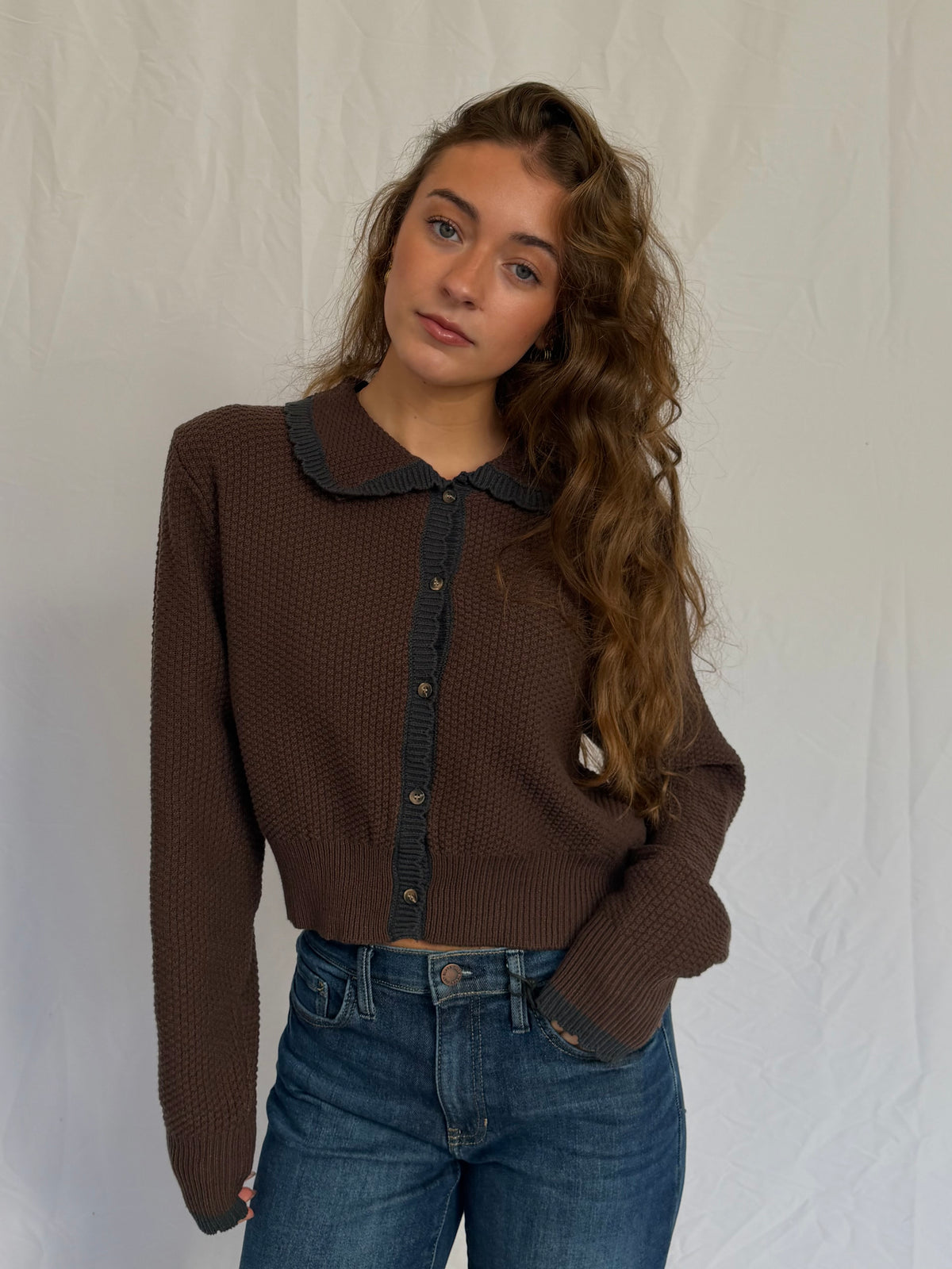 Marie Scalloped Edge Cardigan