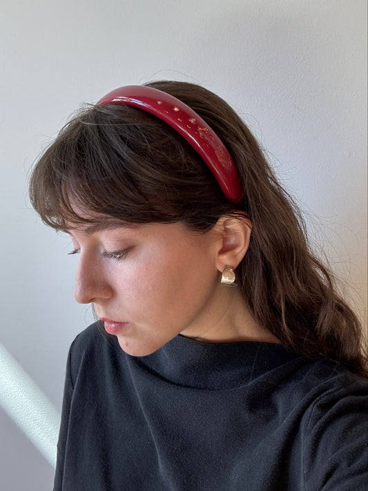 Glossy Leather Headband