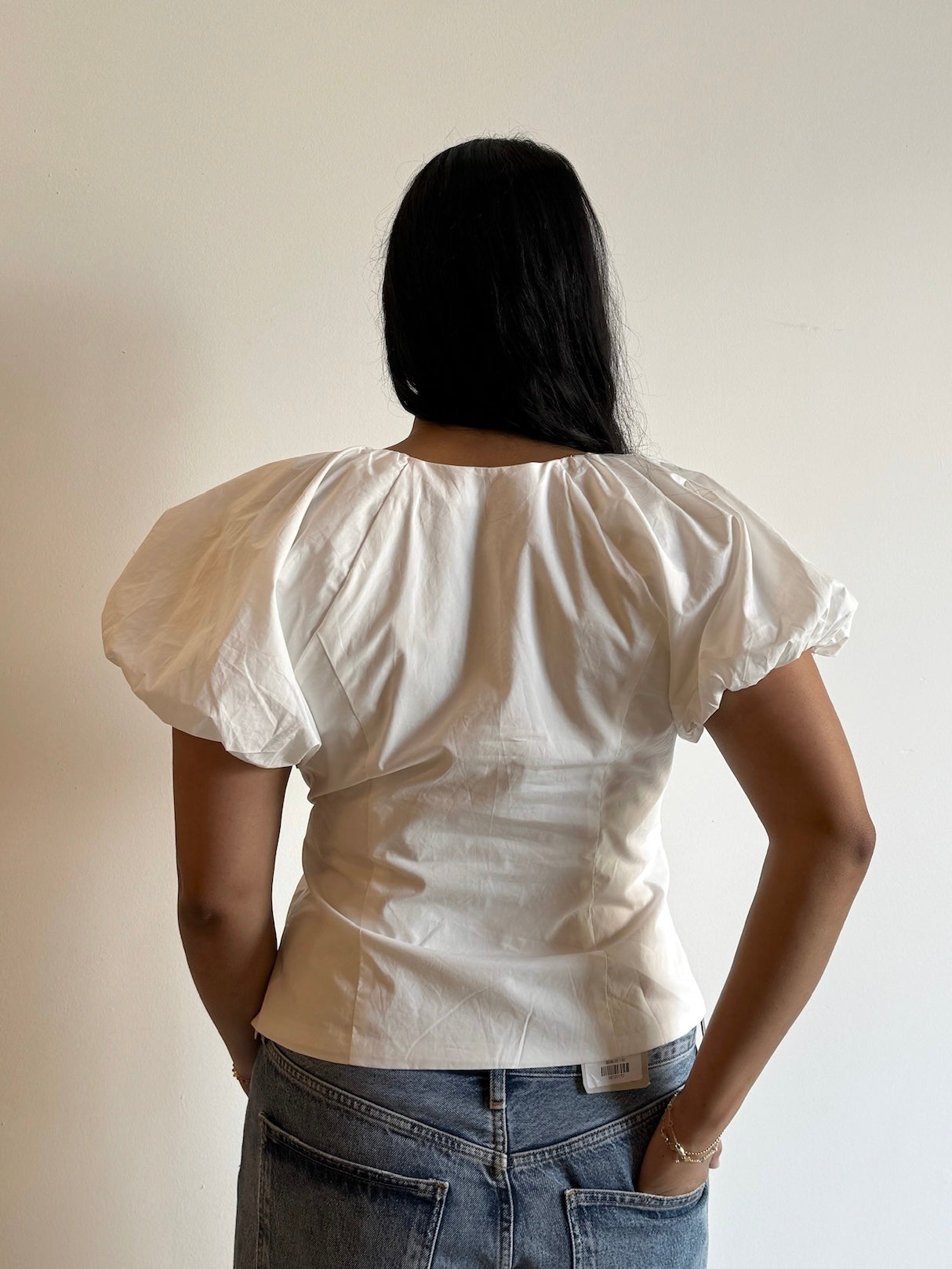 Aine Top | Yellow & White