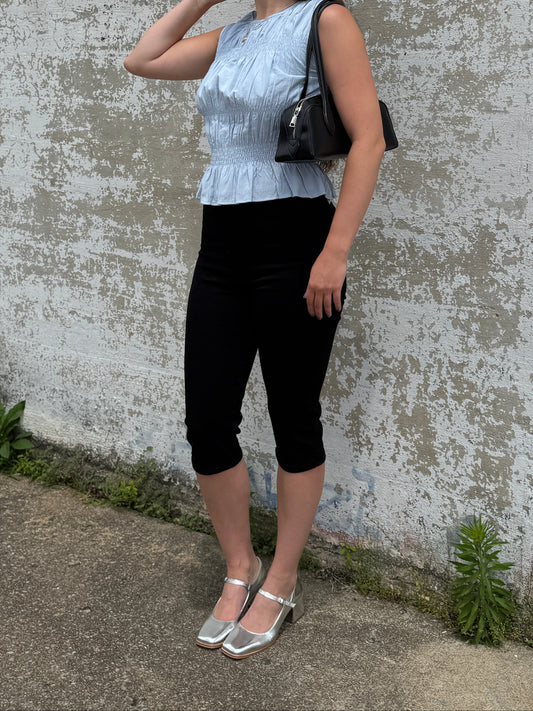 Black Skinny Capris