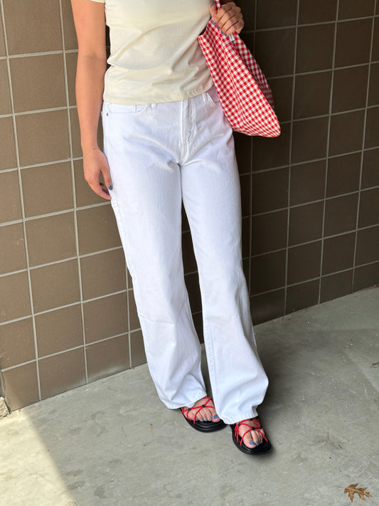 Relaxed Straight Leg Jeans