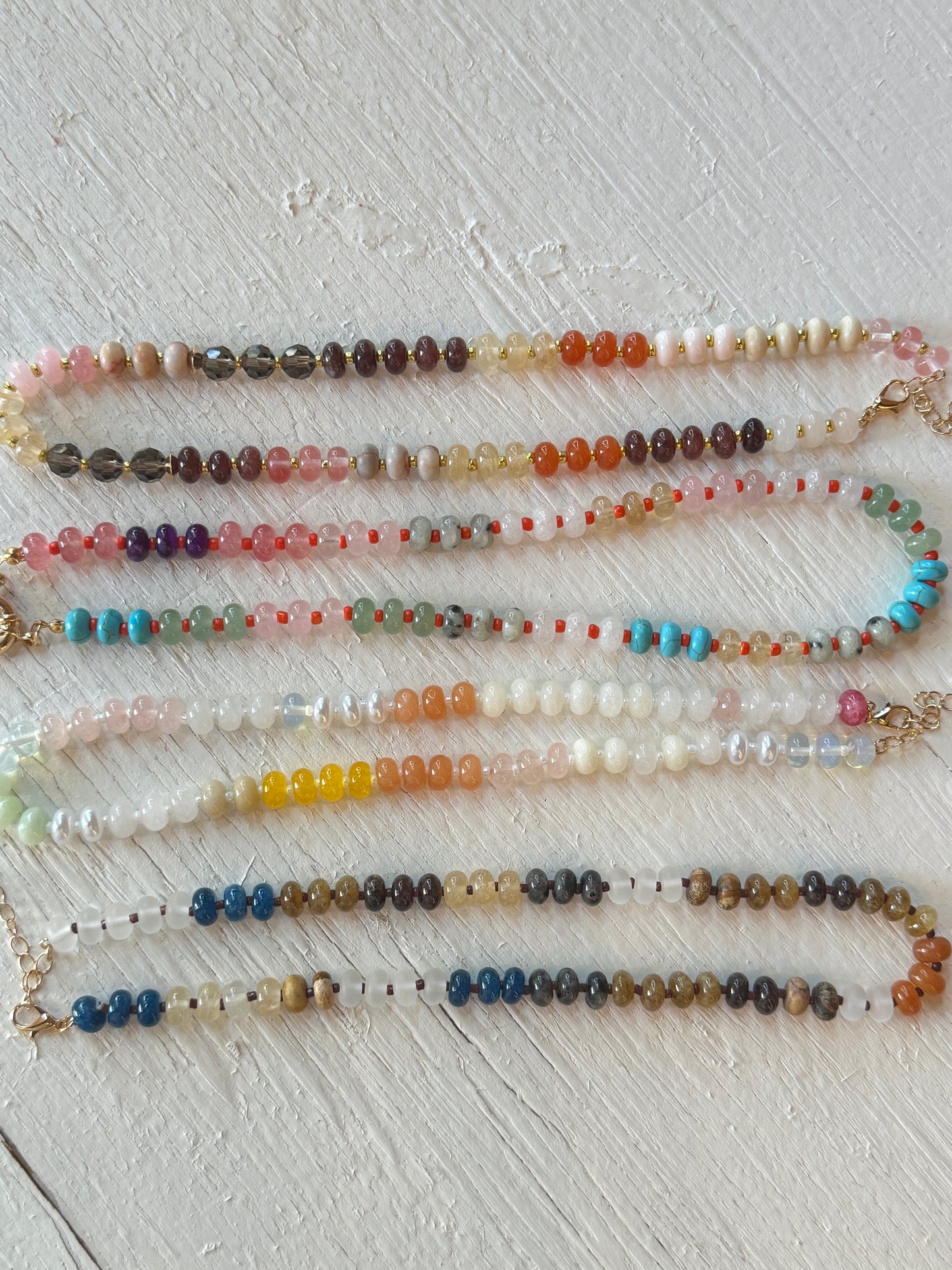 Agate Beaded Necklace
