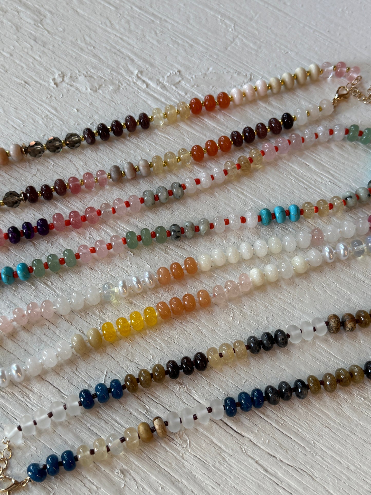 Agate Beaded Necklace