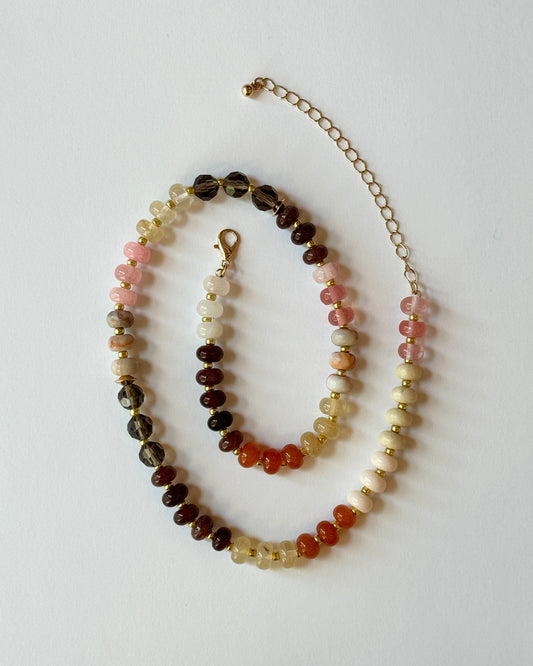 Agate Beaded Necklace