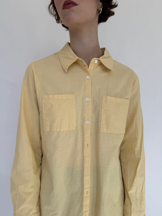Structured Cotton Button Up