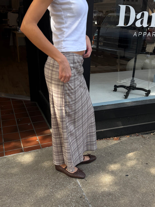 Paxton Plaid Maxi Skirt