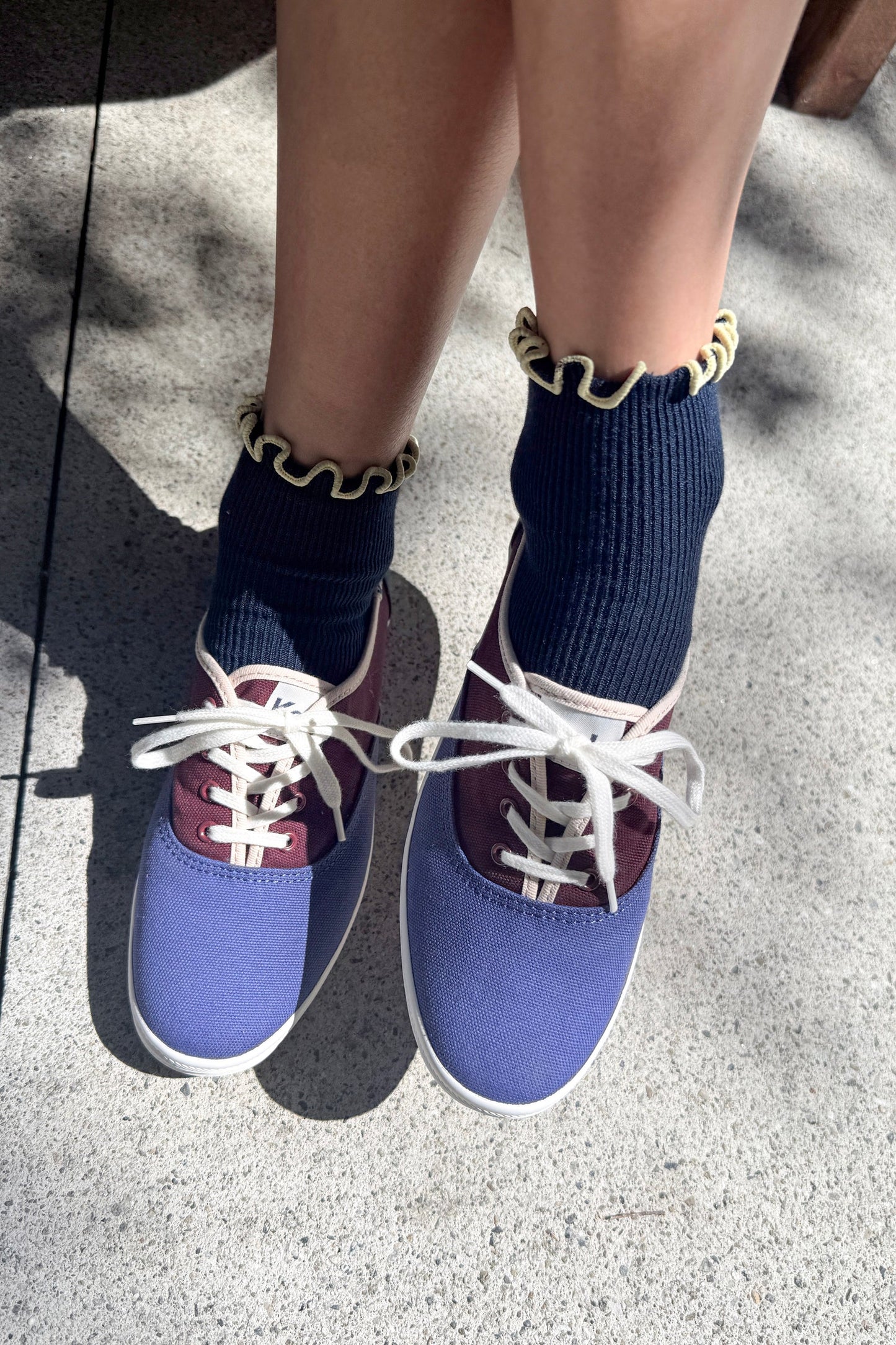 Petite Ruffle Modal Sock